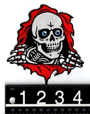 Powell Peralta Ripper Iron On Patch 4.5 in x 4.25 in Bones Skate Patch