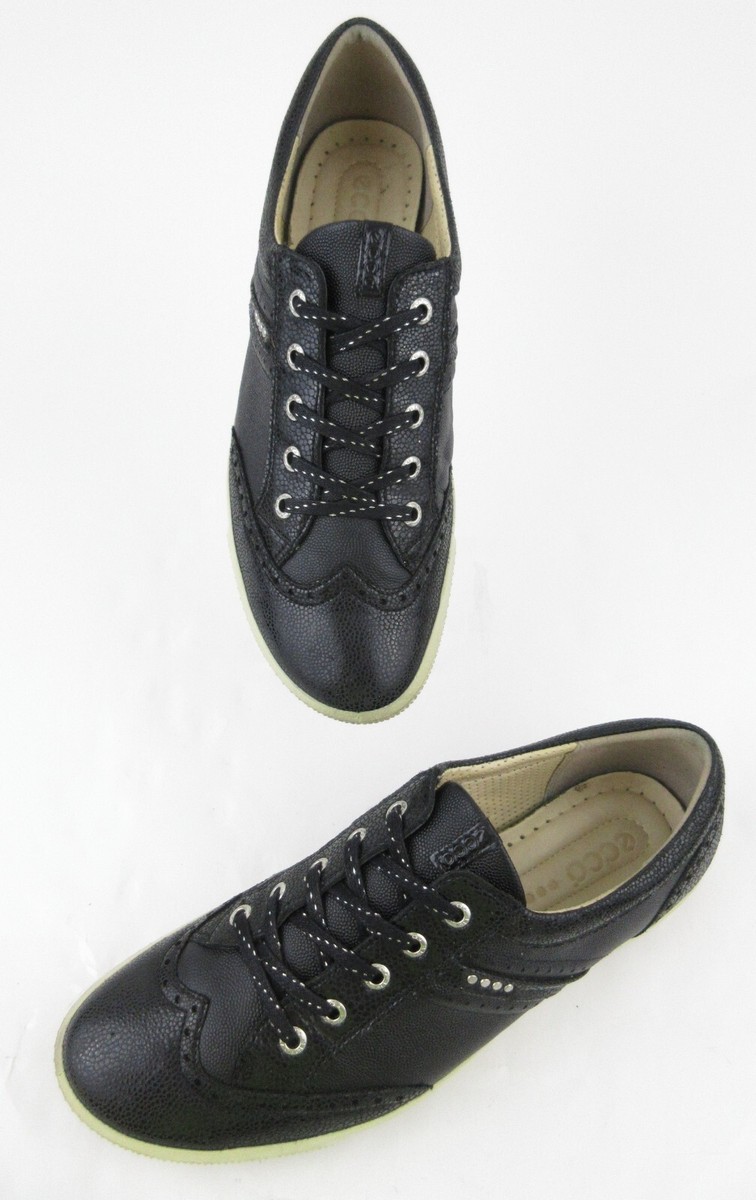 ECCO Golf Street Womens WingTip Spikeless Golf Shoes Black EU 42