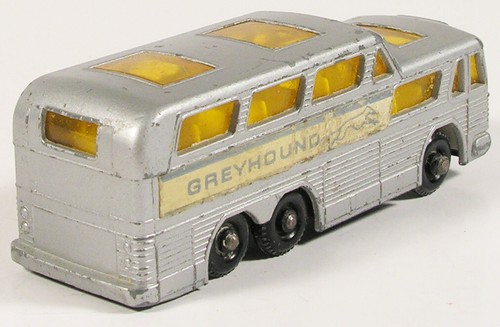 MATCHBOX 66 GREYHOUND COACH BUS VINTAGE LESNEY 1-75 SERIES ENGLAND - 第 3/6 張圖片