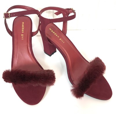 madden girl fur sandals