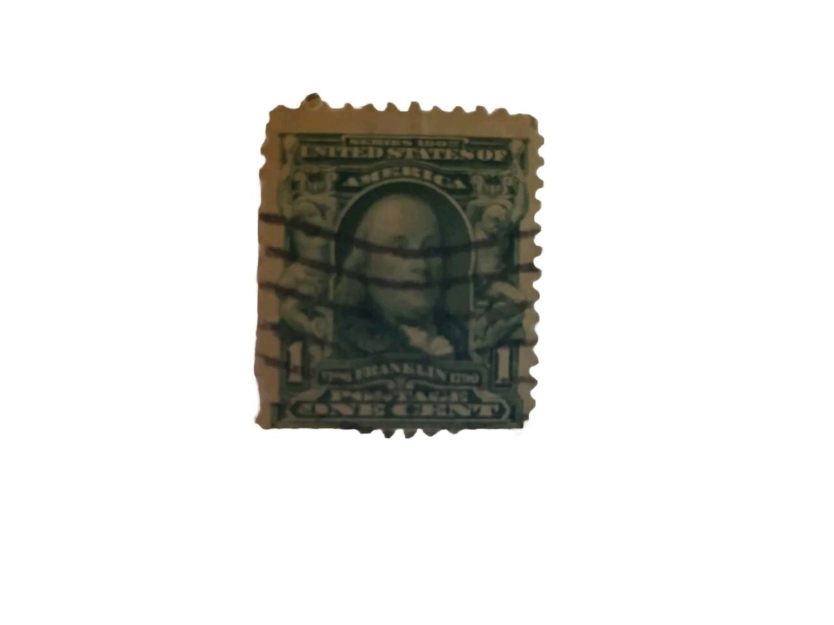 Benjamin Franklin 1706_1790, One Cent Rare Postage Stamp Real Nice