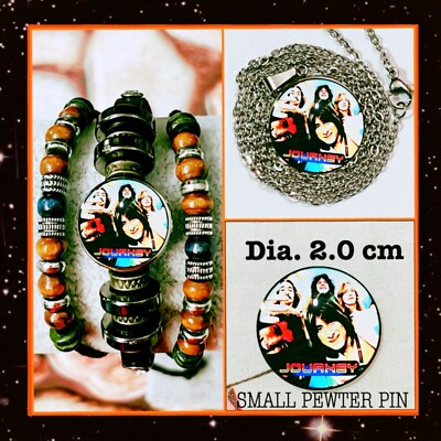 JOURNEY  SEPARATE WAYS  LEATHER BRACELET   NECKLACE   PIN