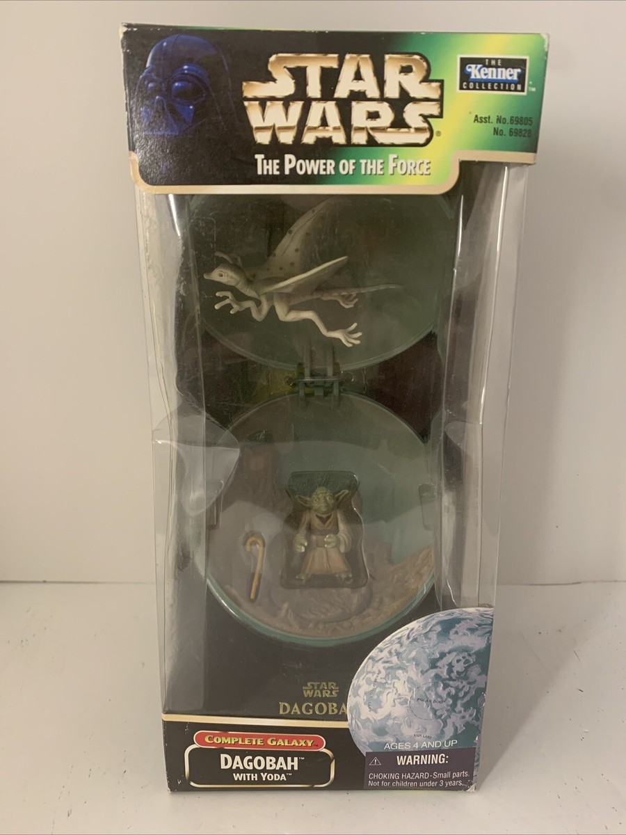 Star Wars - The Power Of The Force 69828 – Playset Completo De Dagobah Con Yoda, Figura Y Criatura Voladora