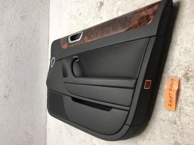 06 07 08 Bentley Flying Spur BLACK COMPLETE RIGHT FRONT INNER DOOR PANEL 