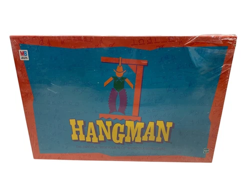 Hangman Board Game MB Milton Bradley 1999 Brand New & Sealed Vintage
