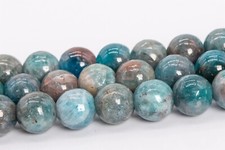 6MM Genuine Natural Blue Green Apatite Beads Grade A Round Gemstone Loose Beads