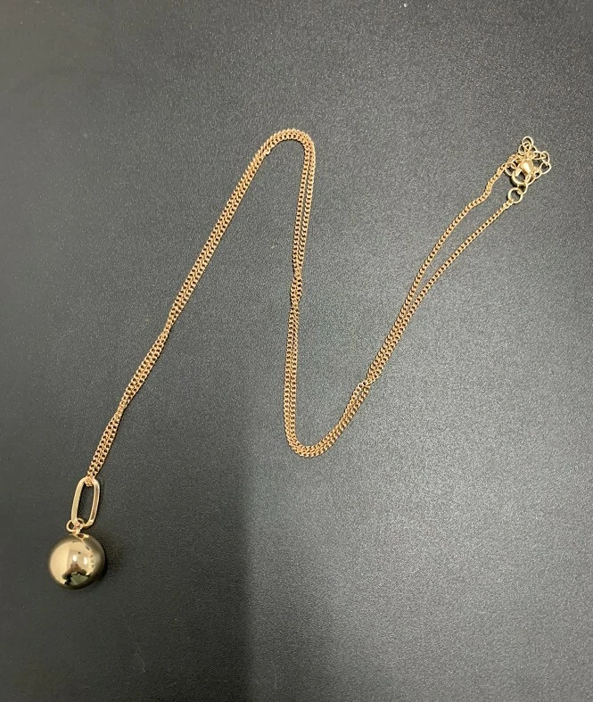 Ball necklace chain shop in gold