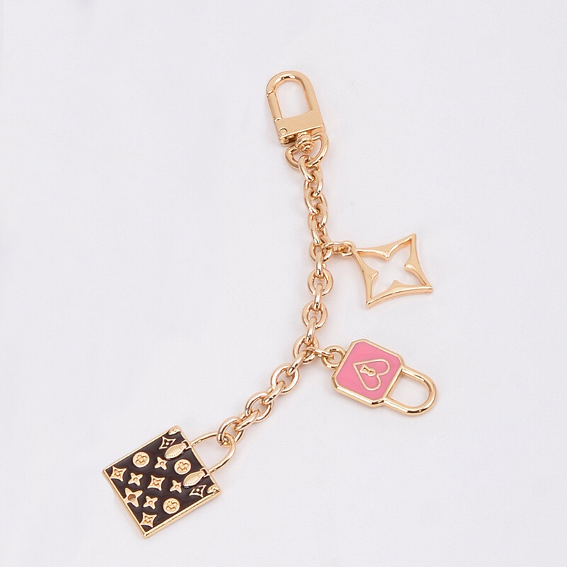 Purse Handbag DIY Metal Clover Charm Decorative Chain Pendant Bag Accessories