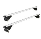 Universal Car Roof Rack Cross Bars Aluminium Silver Adjustable 120cm Bar Racks