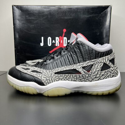 公式正規品!★AIR JORDAN 11 LOW BLACK CEMENT Size 9.5 - Jordan 11 Low Retro IE Black Cement 2020