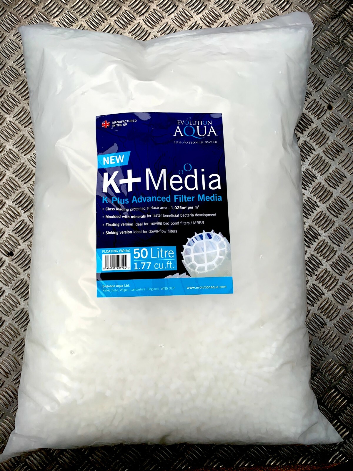 Evolution Aqua K+ Media 50L Floating (White) - Image 2