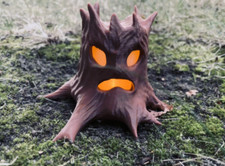 KIT 2PZ DECORAZIONE ALBERO STREGATO HALLOWEEN CON LUME LED AD EFFETTO CANDELA