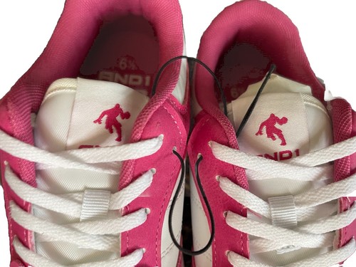 AND1 Damenschuhe Ignite Low-Top Basketball Turnschuhe pink weiß Größe 6,5 US NEU - Bild 4 von 11