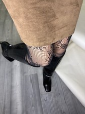 Vintage Suede Leather Skirt In Camel