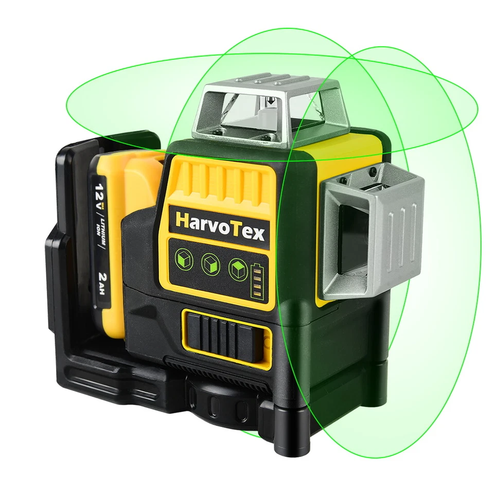 Laser Level for Dewalt 12V Green Line 3 x 360 Vertical 12 Lines +Battery+Charger - Image 3 of 4