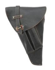 LAHTI L-35 + HUSQVARNA M/40 LEATHER HOLSTER, BLACK