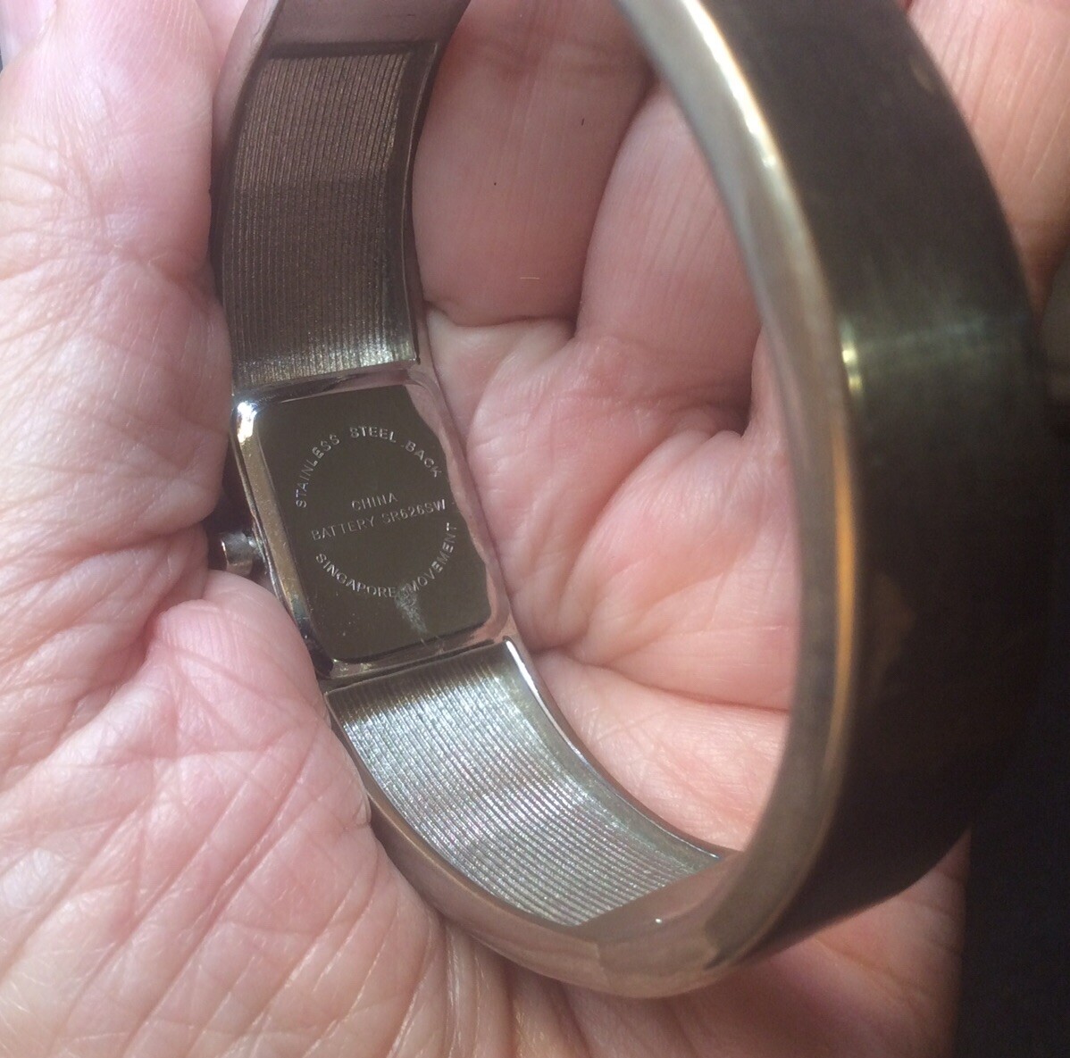 Pretty Silver Tone Bella Quartz Watch With Rhinestone Bezel And Bangle Band  | eBay