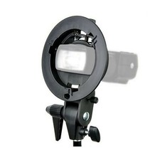 S-Type Bracket Bowens Horizontal Flash Head Mount Holder for Reflector Umbrellas