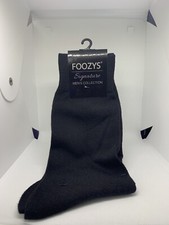 Foozy Signature Mens Collection Black Dress Socks 2Pair
