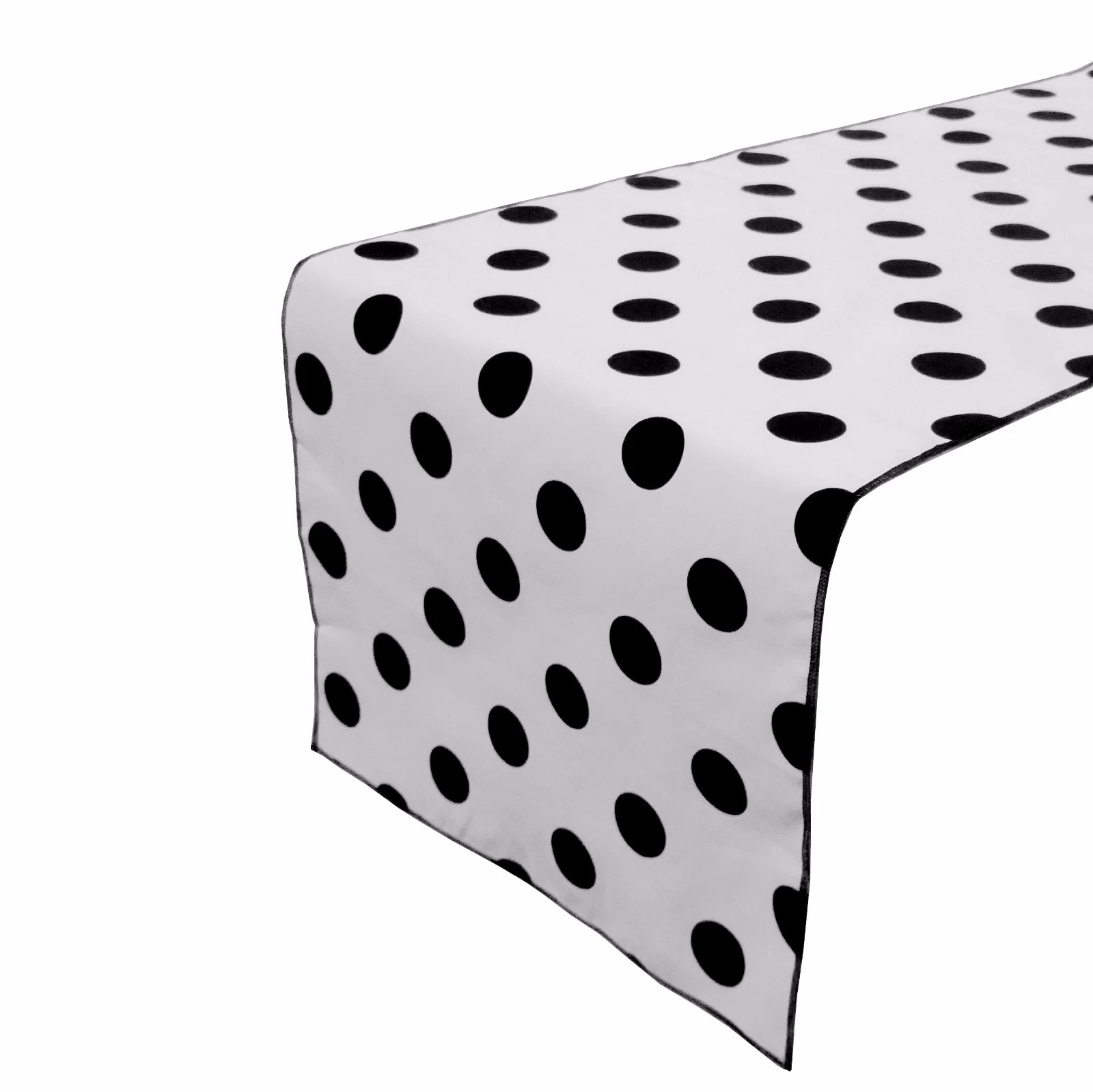 Poly Cotton Polka Dots Table Runner for Kitchen Dining Room Home Decor