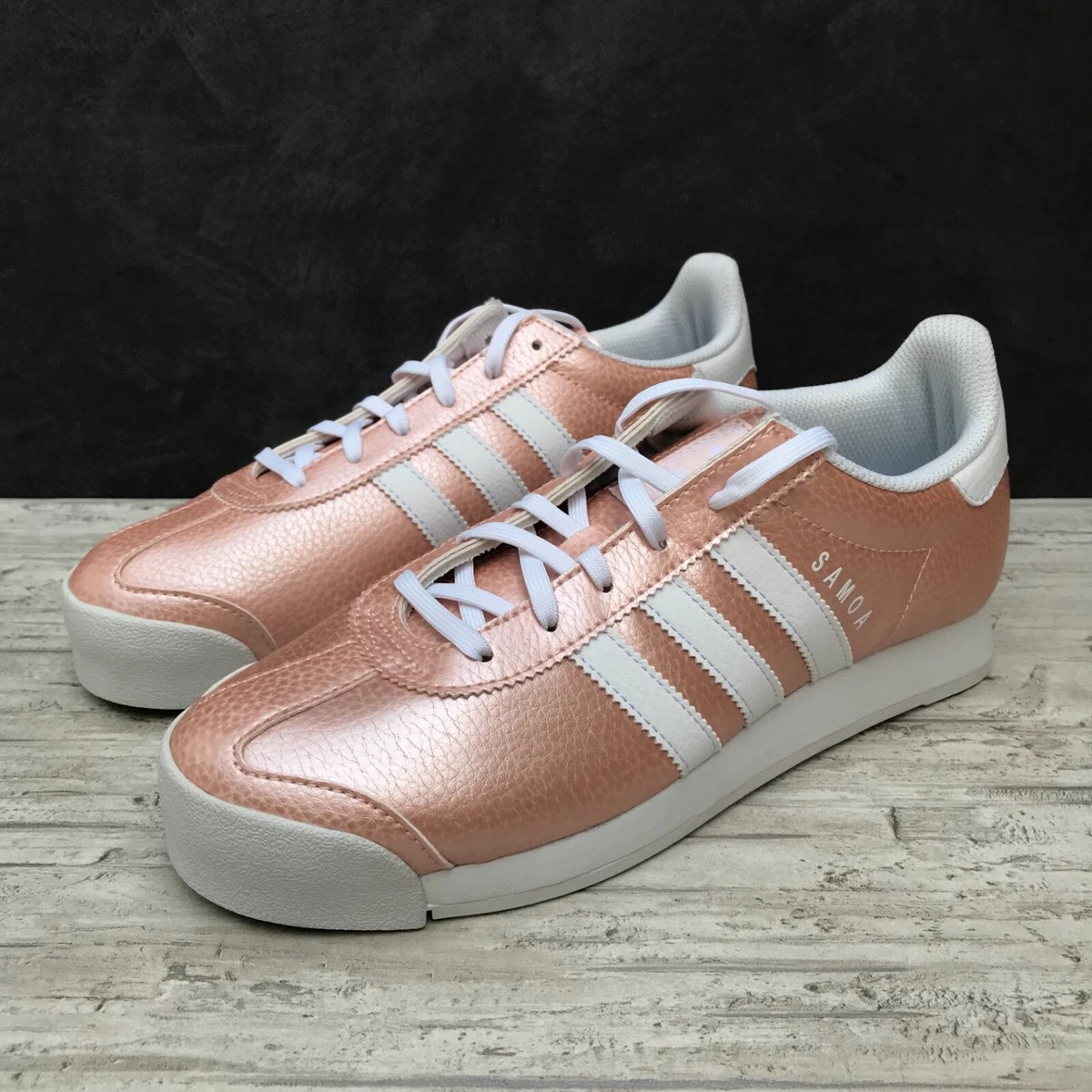 adidas gazelle silver green womens ADIDAS SAMOA PLUS Women Size 6 Leather Shoes Sneakers Gray BY3527 – Fight  Junkie main image 0