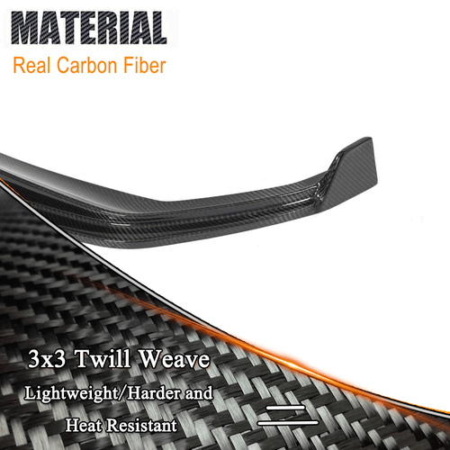 FOR 2019-2023 BMW G20 M340i 330i REAL CARBON Front Bumper Lip Spoiler Splitters  - Picture 8 of 11