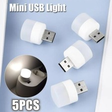 5pcs Mini USB Plug Lamp 5V 1W Super Power Charging USB Small LED Night Light