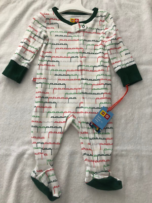 NWT Target Lego Collection Baby Brick Pattern Christmas Sleep 'n Play 0-3 Months