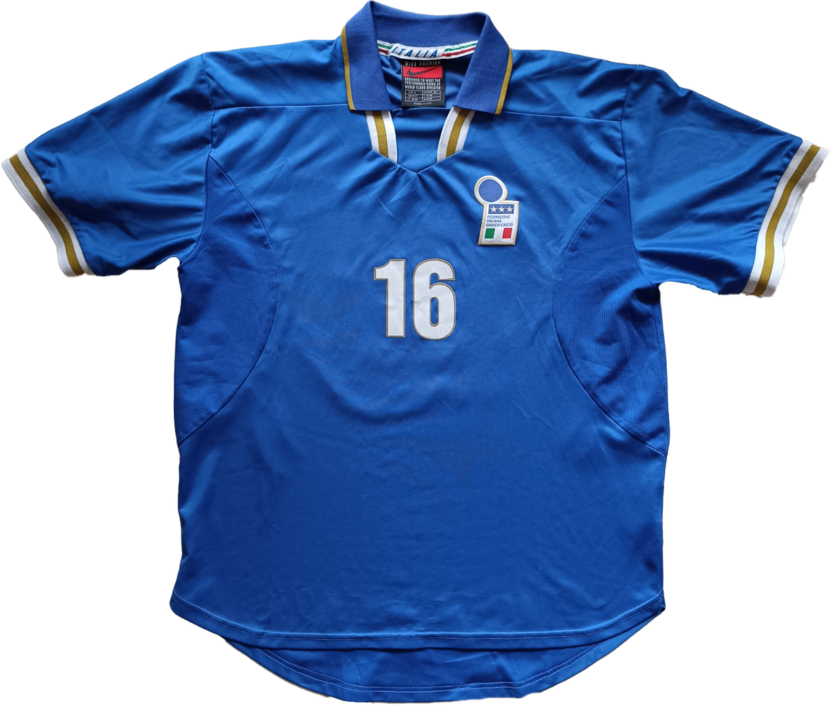 maglia calcio vintage Italia DI MATTEO Nike Euro 1996 home shirt jersey XL  WORN | eBay