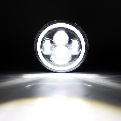 Auxbeam Pair 7" LED Headlight Hi/Lo Angel Eyes Lamp for Porsche 911 1965-1986 - Picture 9 of 12