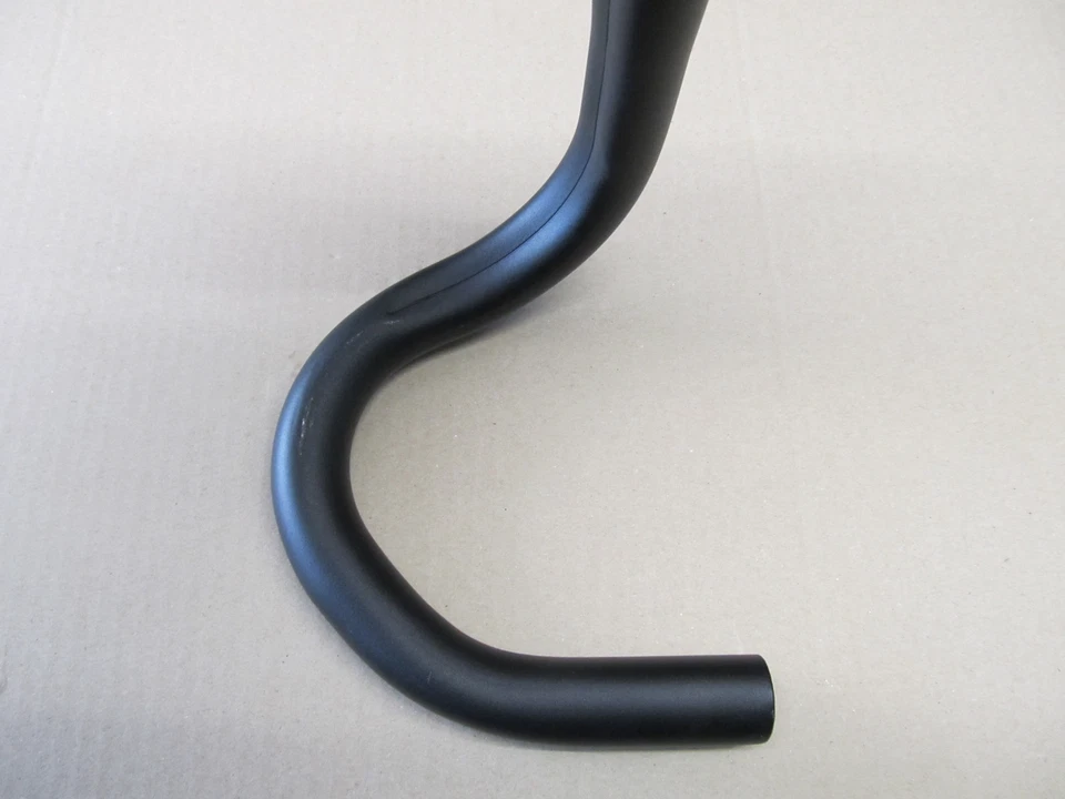 Manillar de bicicleta de carretera Matrix Kalloy 44 cm AL049 L aluminio 31,8 mm negro nuevo 440 gramos Foto 2 de 2