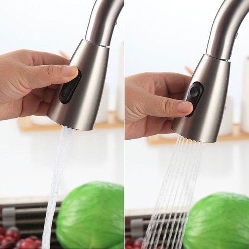 Kitchen Elisa Pull Out Spray Modern Kitchen Mixer Tap Single Lever Swivel Spout - Picture 5 of 6