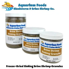 Brine Shrimp Sinking Granules - Tropical Fish, Marine Fish, Koi & Turtles. JAR