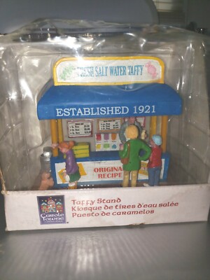 Lemax CAROLE TOWNE COLLECTION TAFFY STAND #83697 New In Box Collectibles Candy