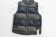 NEW Boys Children's Place Toddler Gray Navy Blue Puffer Vest NWT 3T