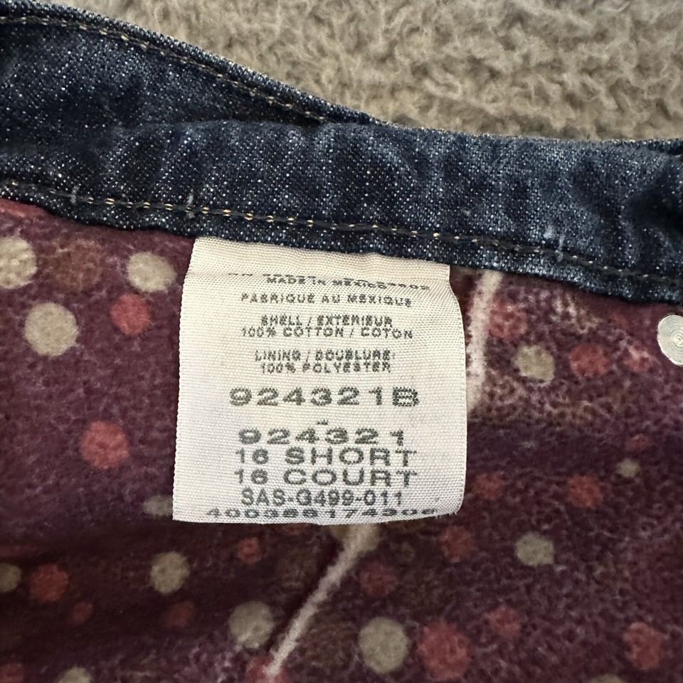 Cabela's Womens Insulated Jeans Blue Size 16 Short Denim Pockets eBay