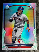 2023 Bowman Chrome 1st LUNAR GLOW REFRACTOR PROSPECT ROOKIE Jorge Burgos