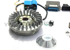 Lambretta LI SX TV Std Weight 12v Electronic Ignition Kit Cdi Sil Stator - Extra