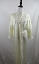 Vintage Petra Fashions Nylon Satin Robe Women Large Ivory