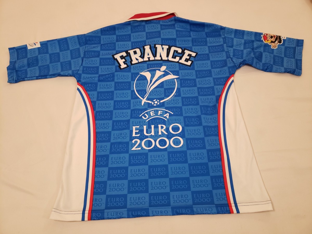 Euro 2000 France UEFA Soccer/Football Shirt Size XL Collared
