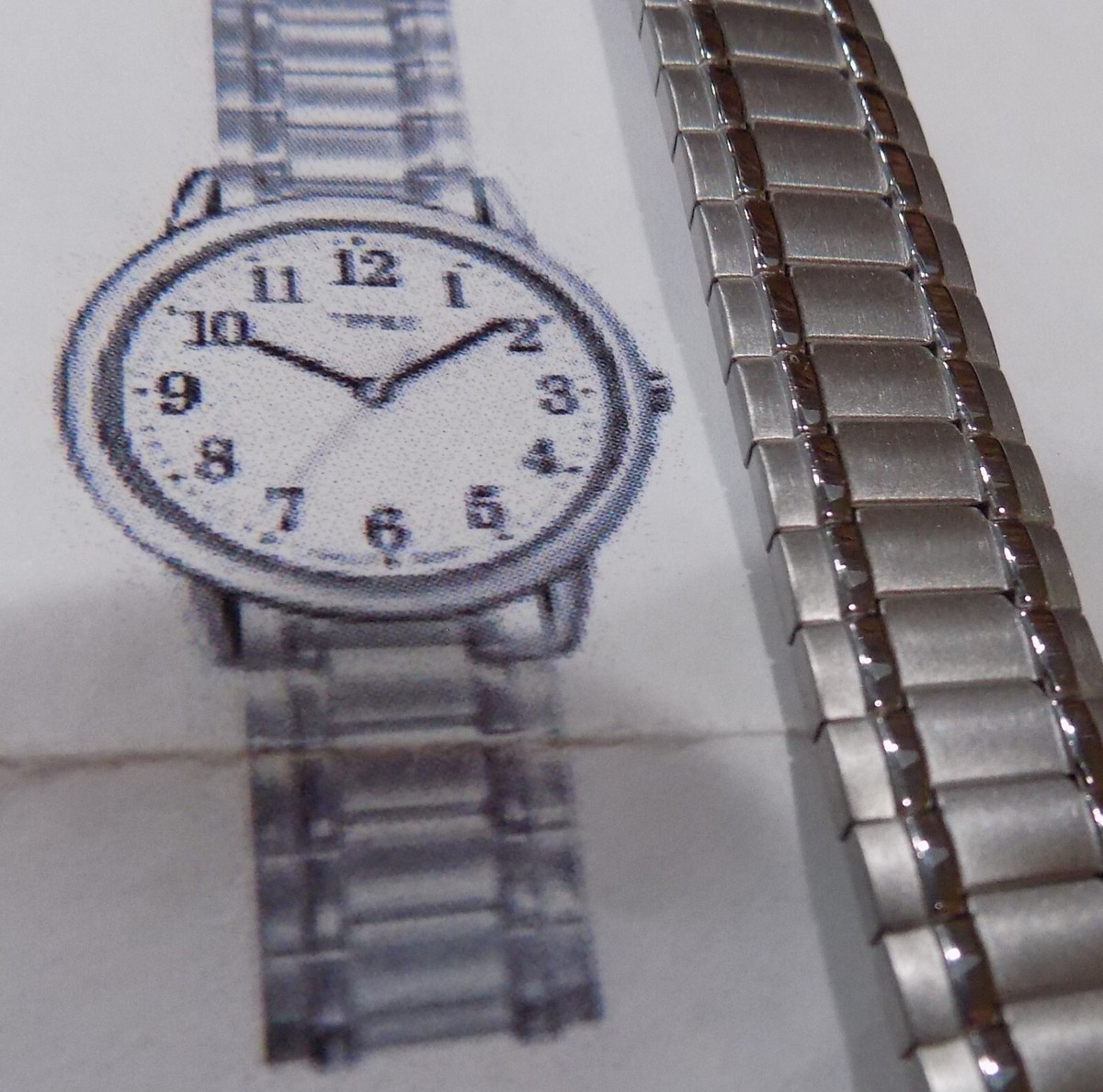 Timex TW2P78500, Easy Reader Unisex Silvertone Expansion Band, Indiglo Lights Up Timex Men main image 2