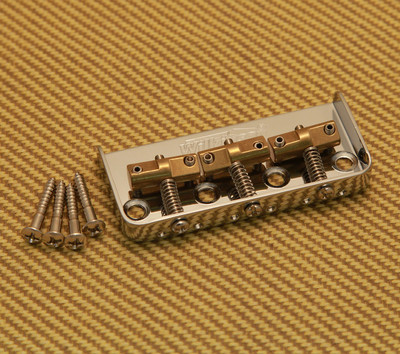 WTBSCR Wilkinson Chrome 3-Saddle Short Bridge for Telecaster  Tele Guitar