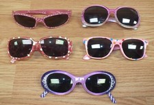 Lot of 5 Pink Purple Unbranded Girl's Sunglasses Only READ