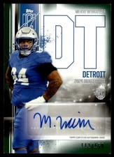2024 Topps Signature Class Rookie Auto Variation Green Mekhi Wingo Rookie Auto