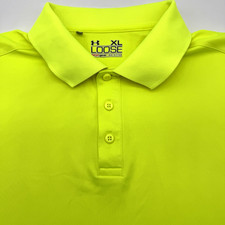 Under Armour Loose Heatgear Men's Short Sleeve XL Green Solid Golf Polo Shirt