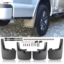 4pcs For Ford F150 F-150 2015-2020 Mud Flaps Splash Guards Mudguards Front  Rear