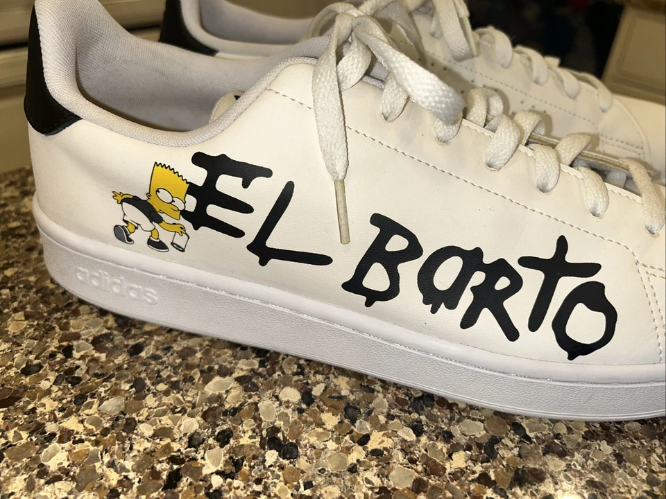 Tênis Adidas Masculino 74 Advantage The Simpsons com Cadarço Branco TAMANHO 13 - Imagem 2 de 4