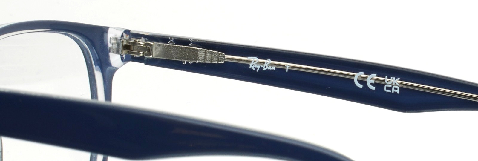 RAY BAN RB1592 3853 Navy Unisex Kids Square Full Rim Eyeglasses 46-16-125 B:35