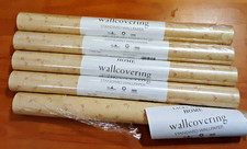 PAPIER PEINT LAURA ASHLEY. 5 ROULEAUX DE "ELDEN" FRAMBOISE/OR