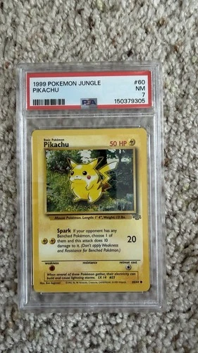 Pikachu 60/64 Jungle PSA 7